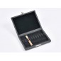 10-place leather oboe reed box